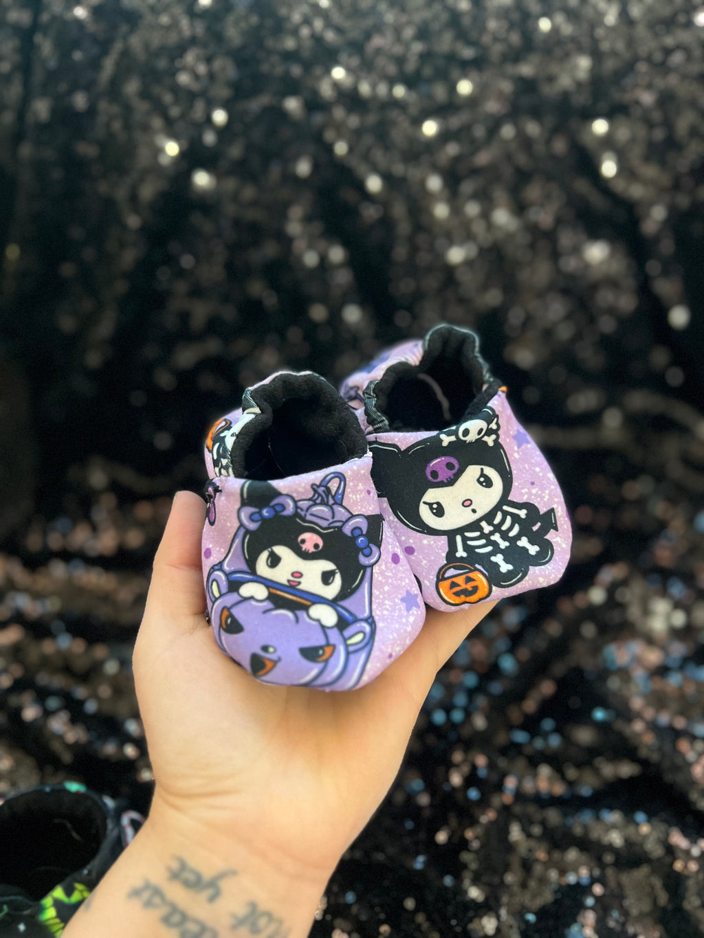 Purple Romi Baby Booties