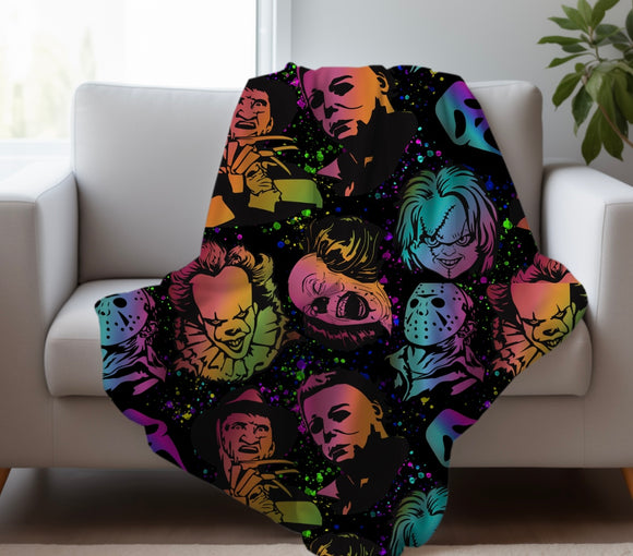Rainbow Horror Mashup Blanket