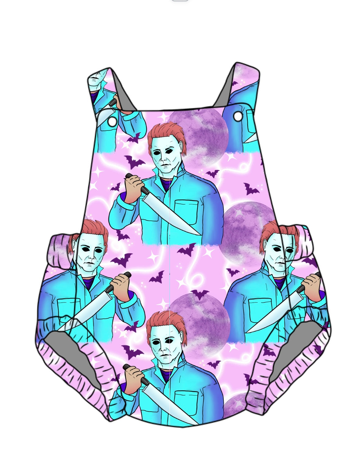 Watercolor Mike Unisex Baby Romper