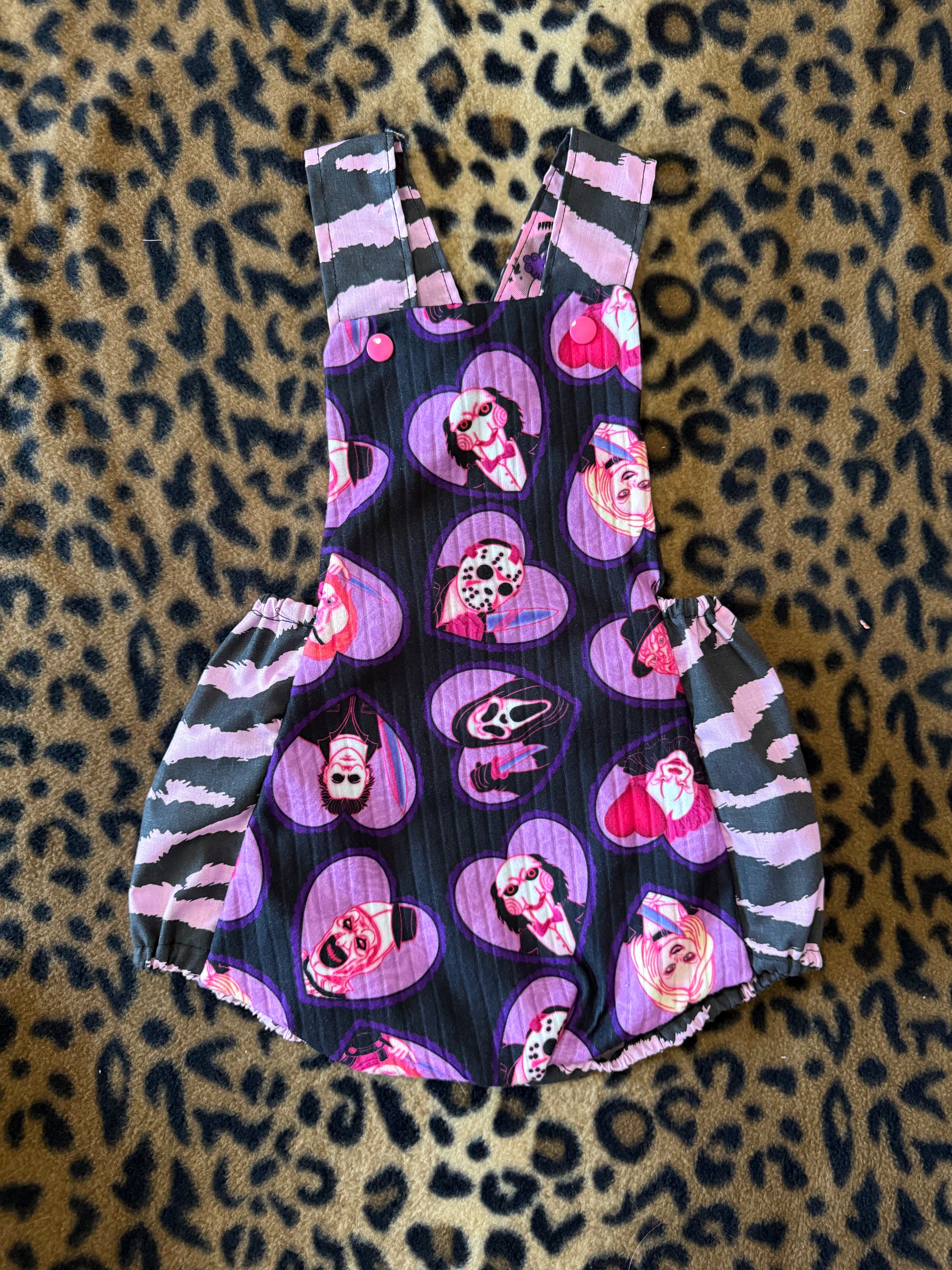 18M Purple Icons Romper
