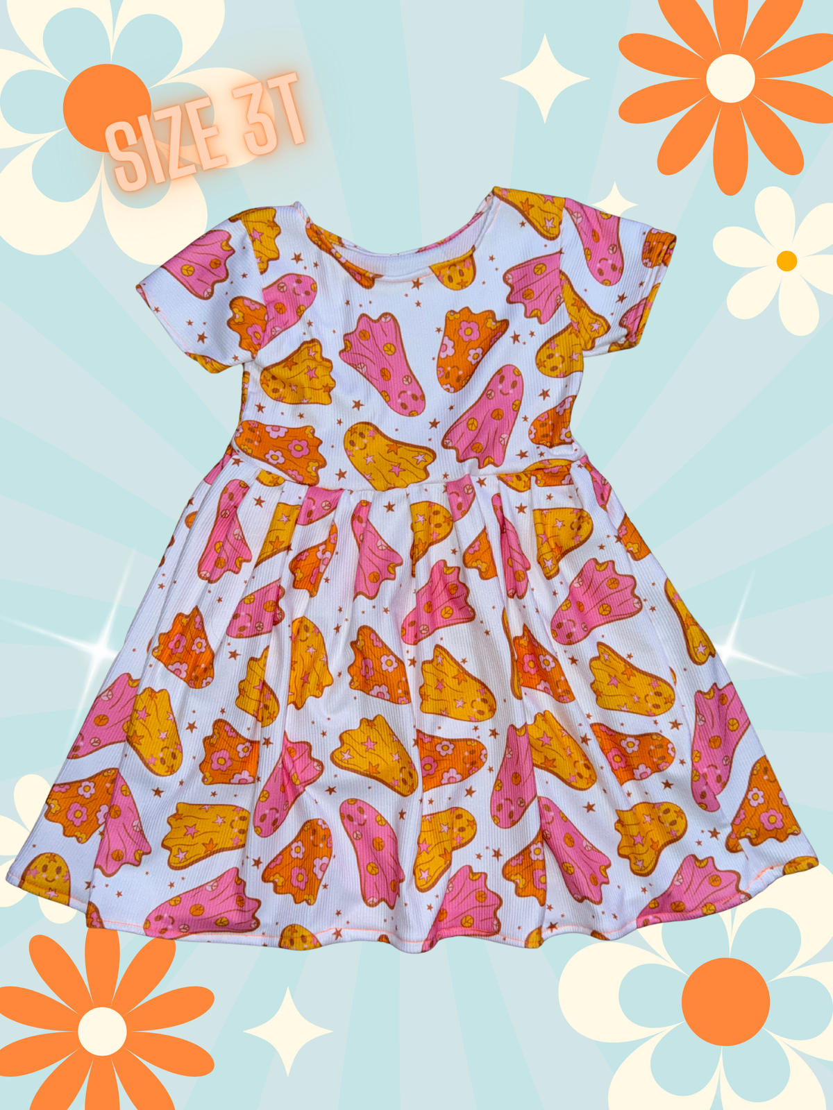 3T Boho Ghosties Kids Dress