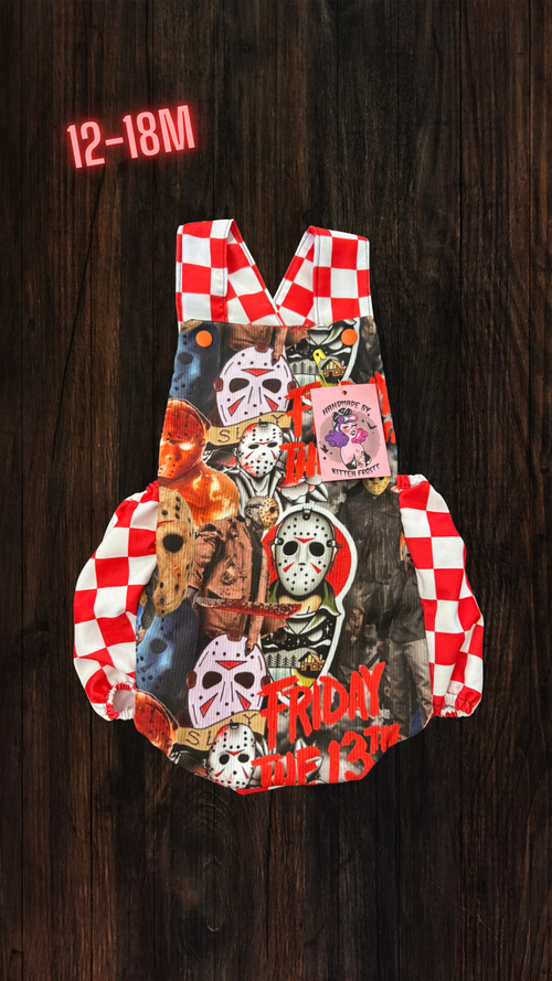 12-18M Fr!day the !3th Romper