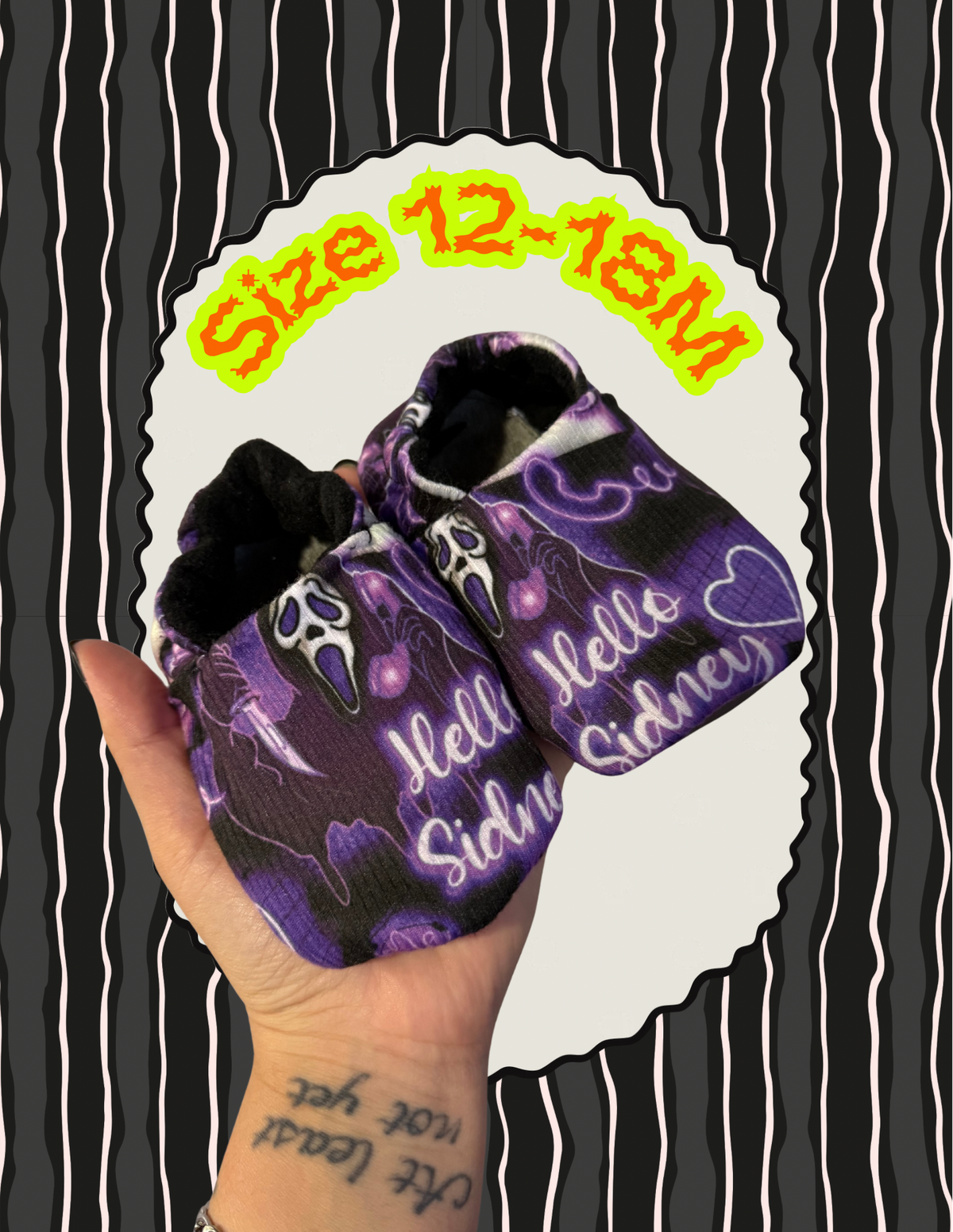 12-18M Hello Sid Booties