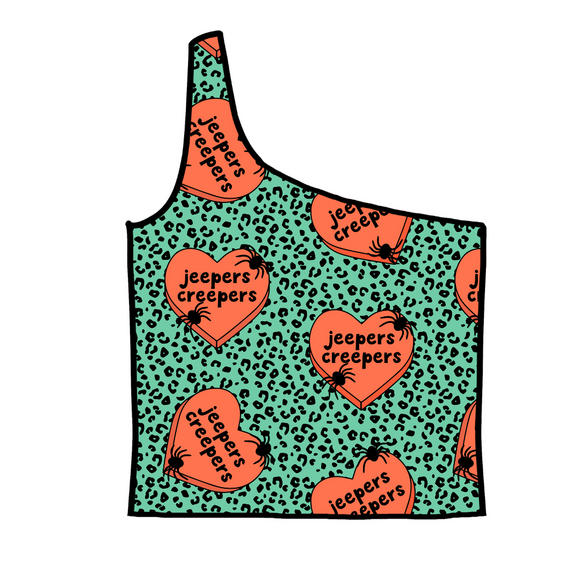 Adult One-Shoulder Cropped Top