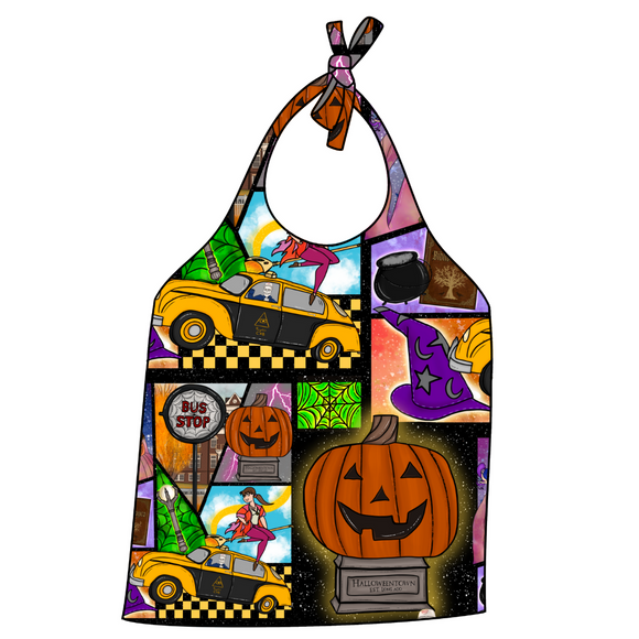 Spooky Town Halter Top