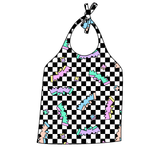 3D Bats Halter Top