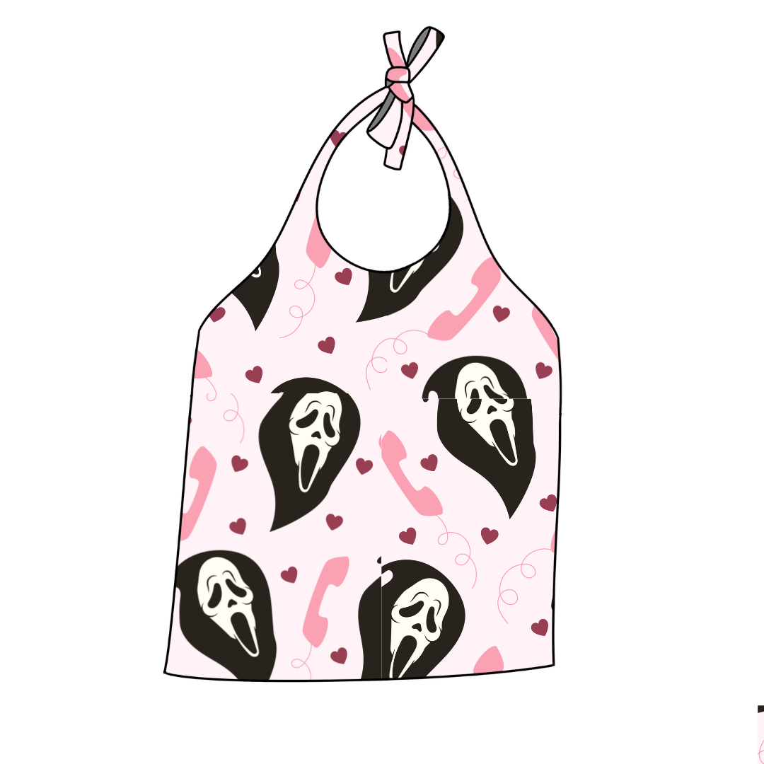 Heart Phone Halter Top