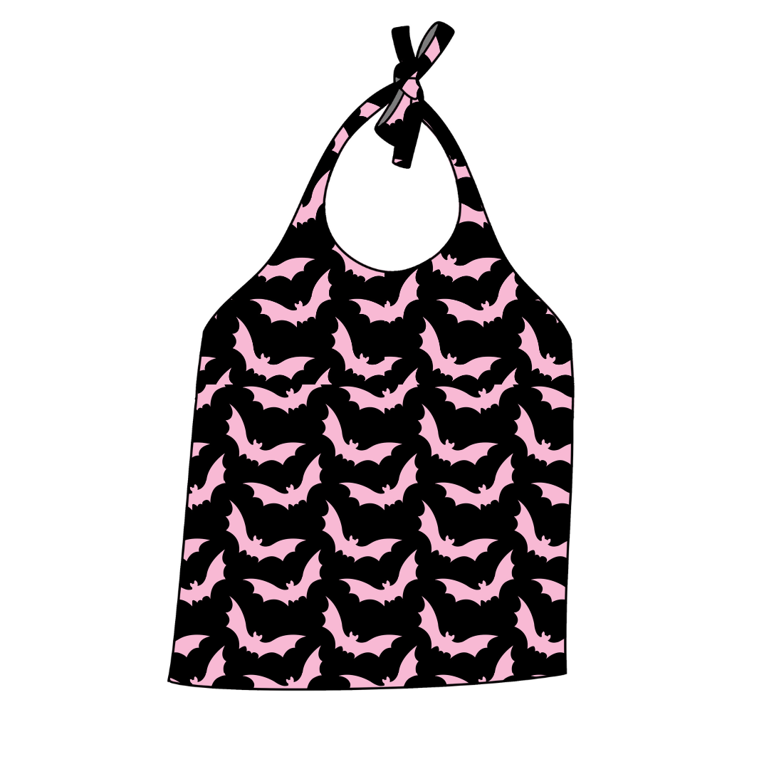 Pink Bats Halter Top