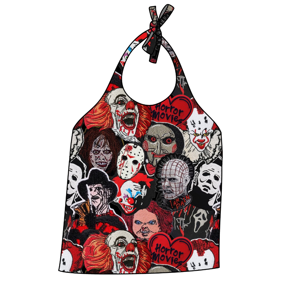 Horror Patches Halter Top