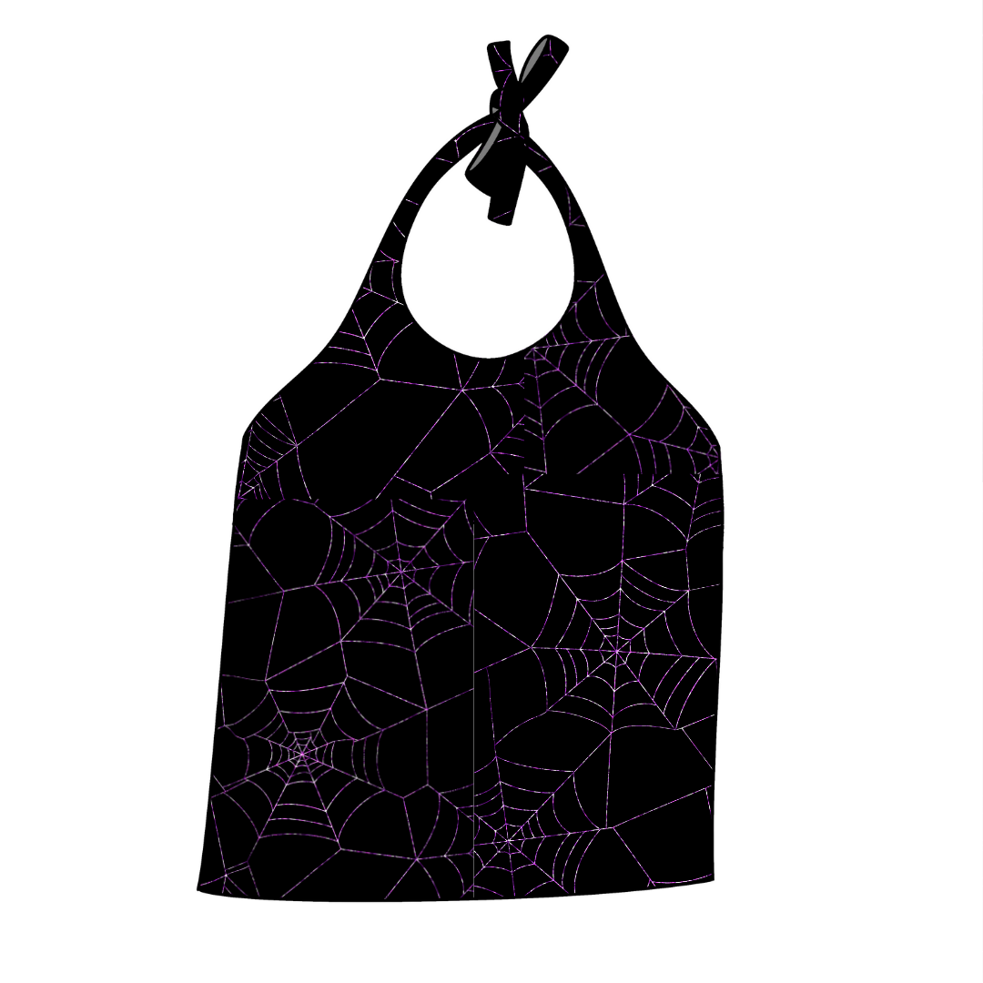 Purple webs mHalter Top