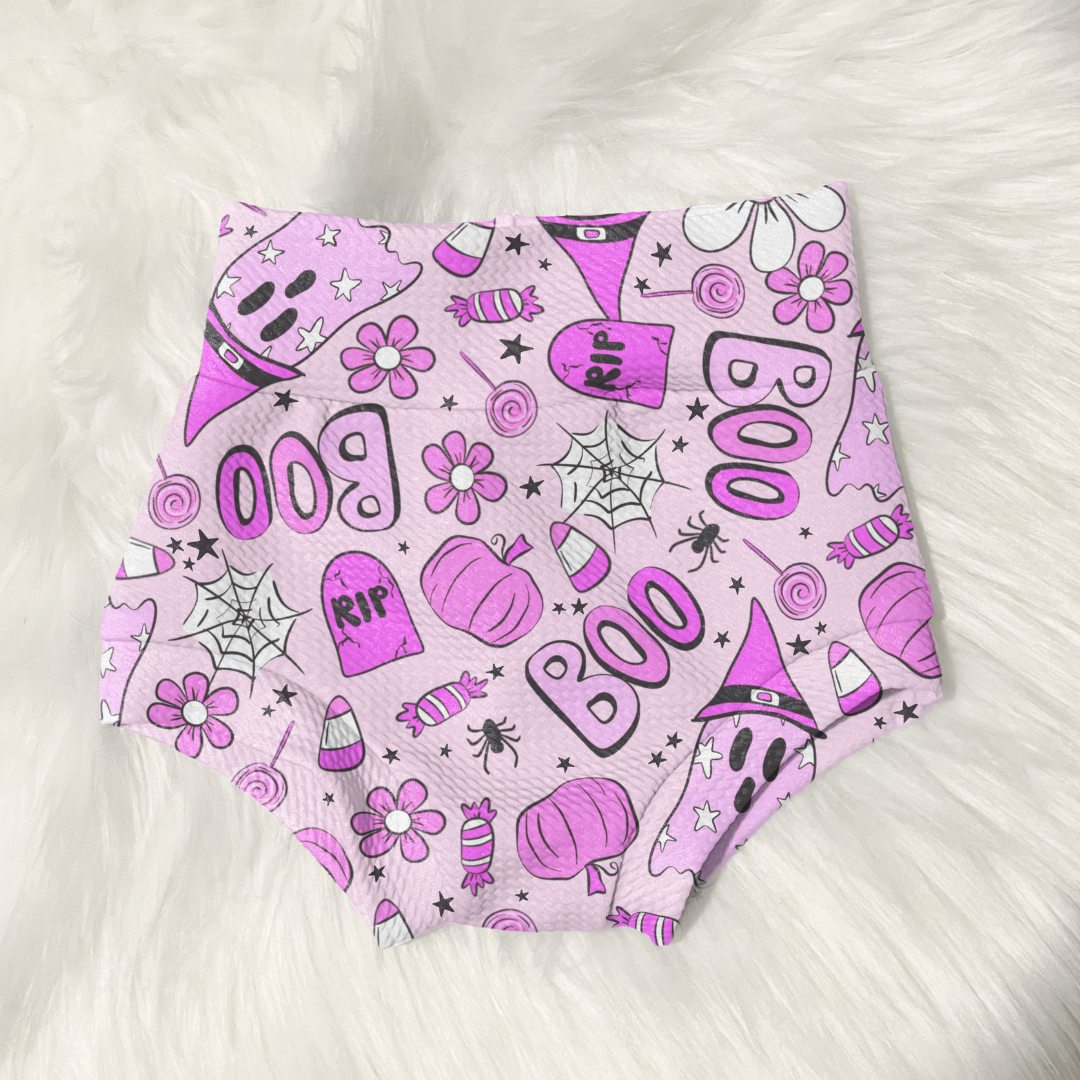 Pink Pastell Halloween Baby Bummies
