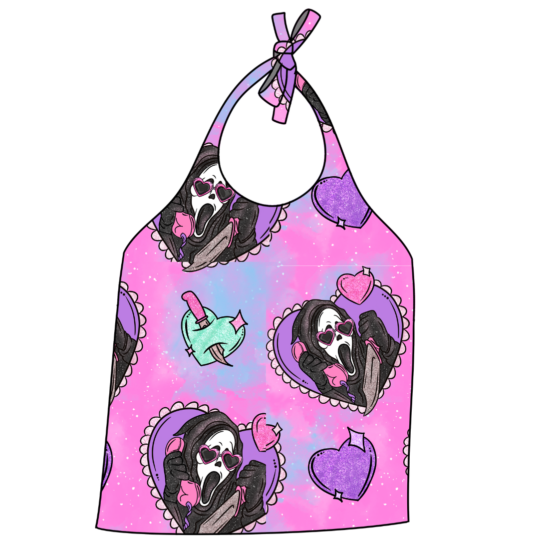 Hearts & Knives Halter Top