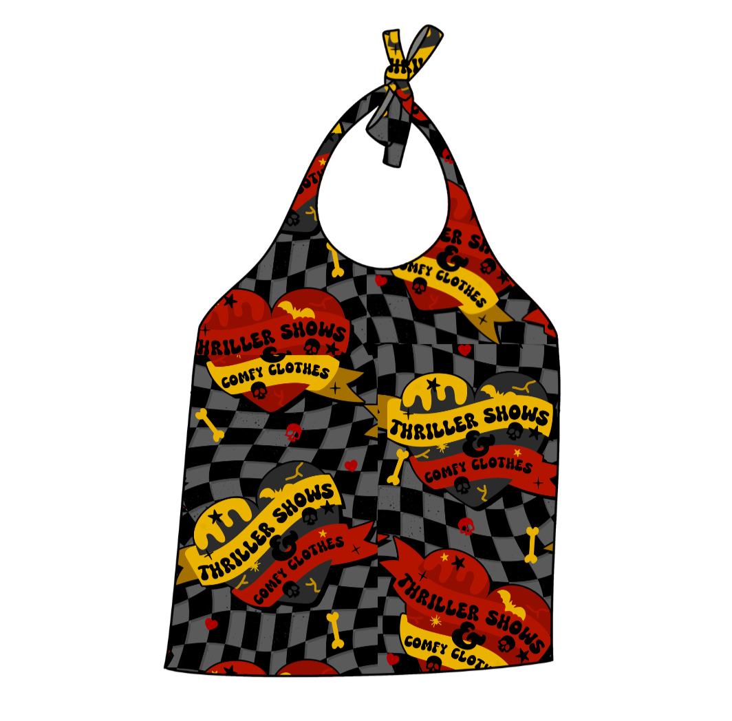 Thriller Shows & Comfy Clothes Halter Top